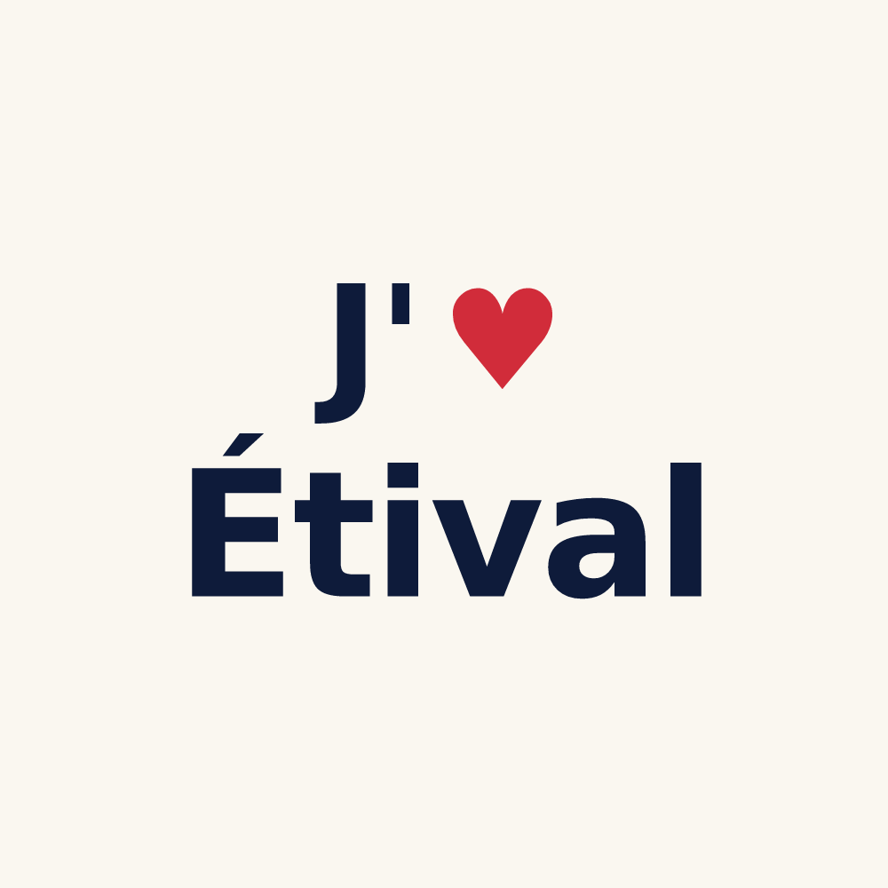 Tasse personnalisée Étival — design J'aime Étival