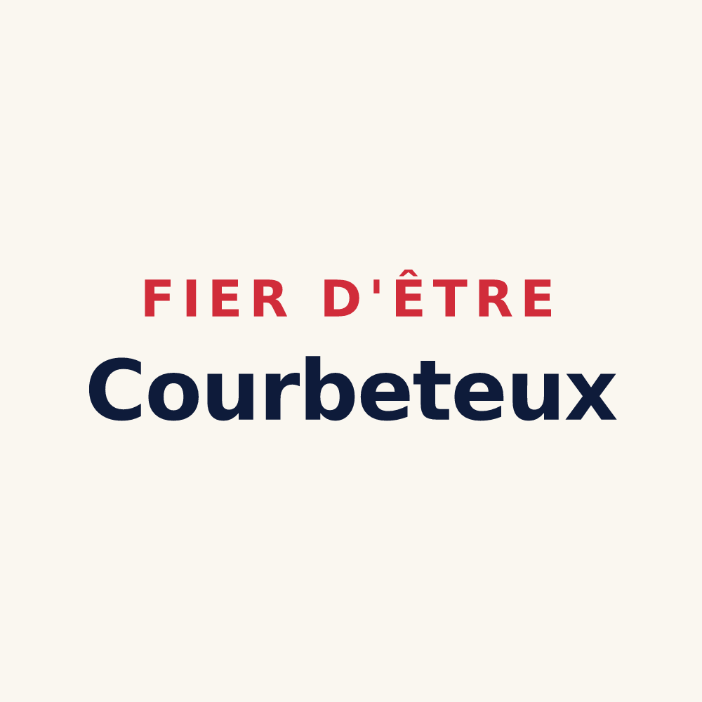 Tasse « Fier d'être Courbeteux » — design pour Étrœungt