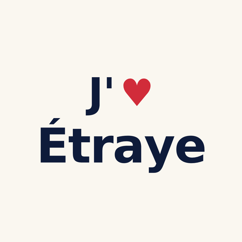 Tasse personnalisée Étraye — design J'aime Étraye