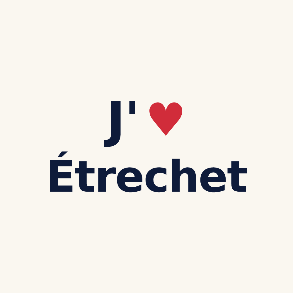 Tasse personnalisée Étrechet — design J'aime Étrechet