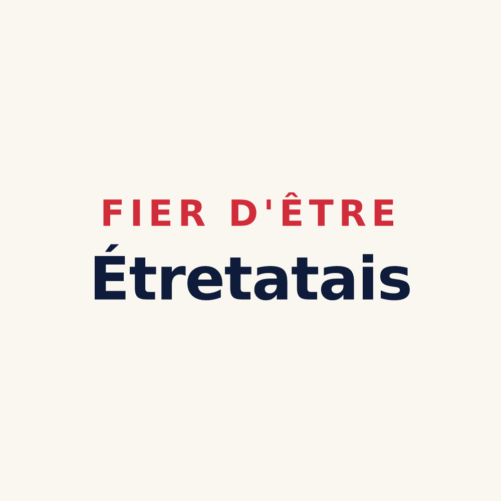 Tasse « Fier d'être Étretatais » — design pour Étretat