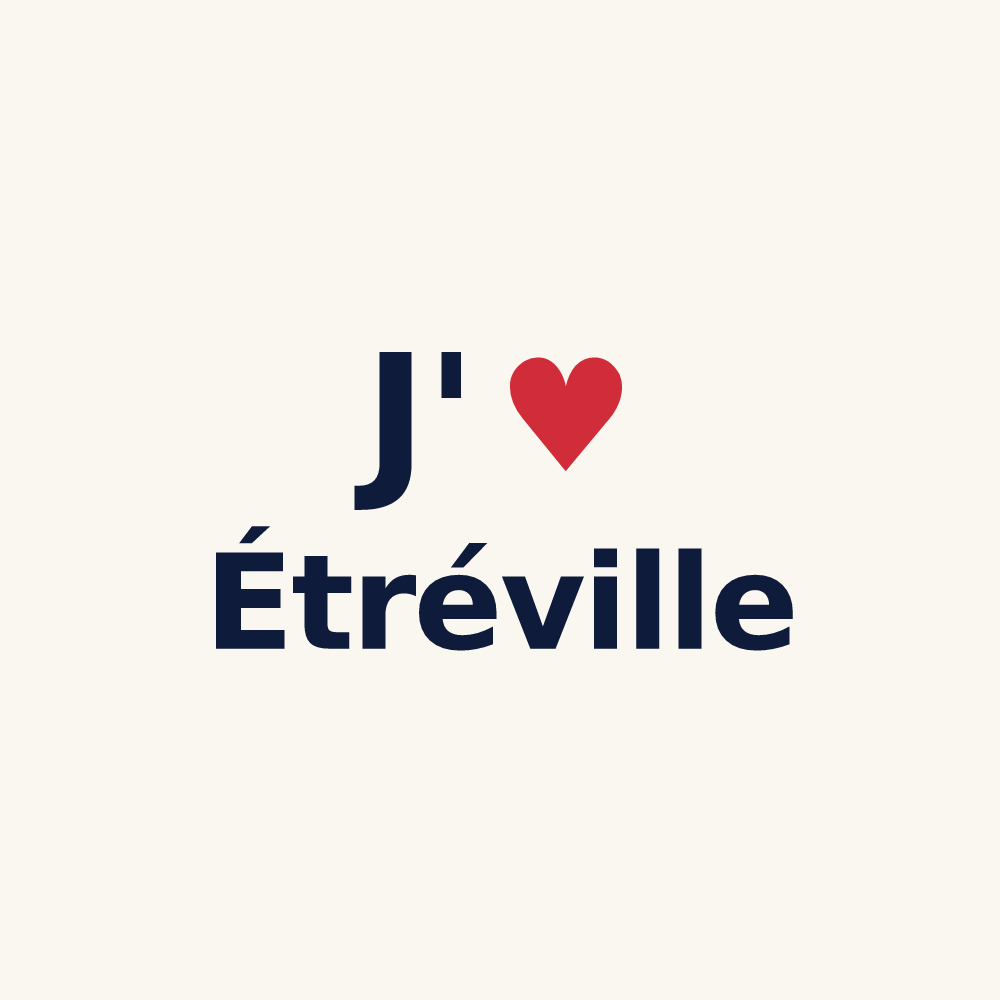 Tasse personnalisée Étréville — design J'aime Étréville