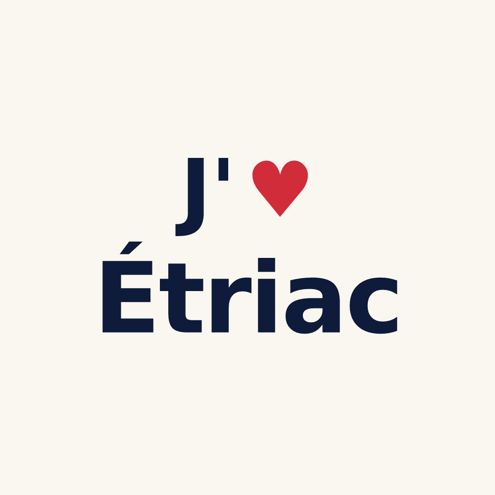 Tasse personnalisée Étriac — design J'aime Étriac