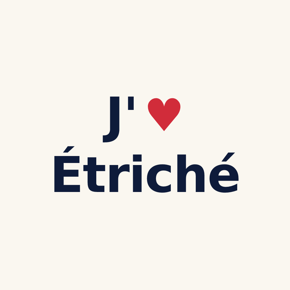 Tasse personnalisée Étriché — design J'aime Étriché