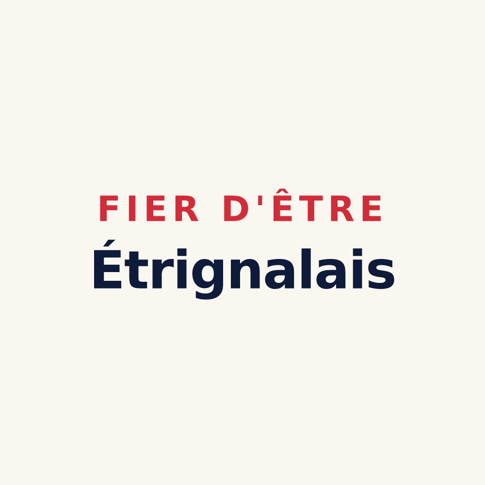 Tasse « Fier d'être Étrignalais » — design pour Étrigny