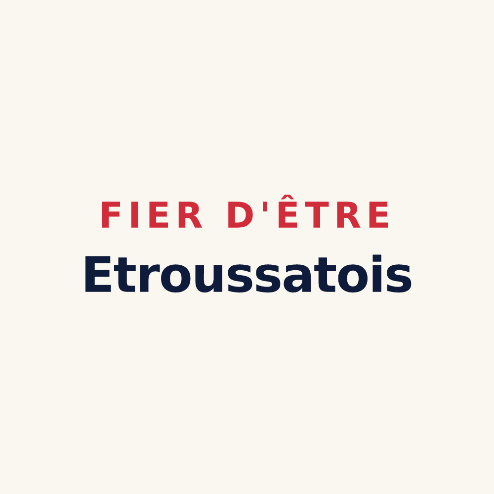 Tasse « Fier d'être Etroussatois » — design pour Étroussat