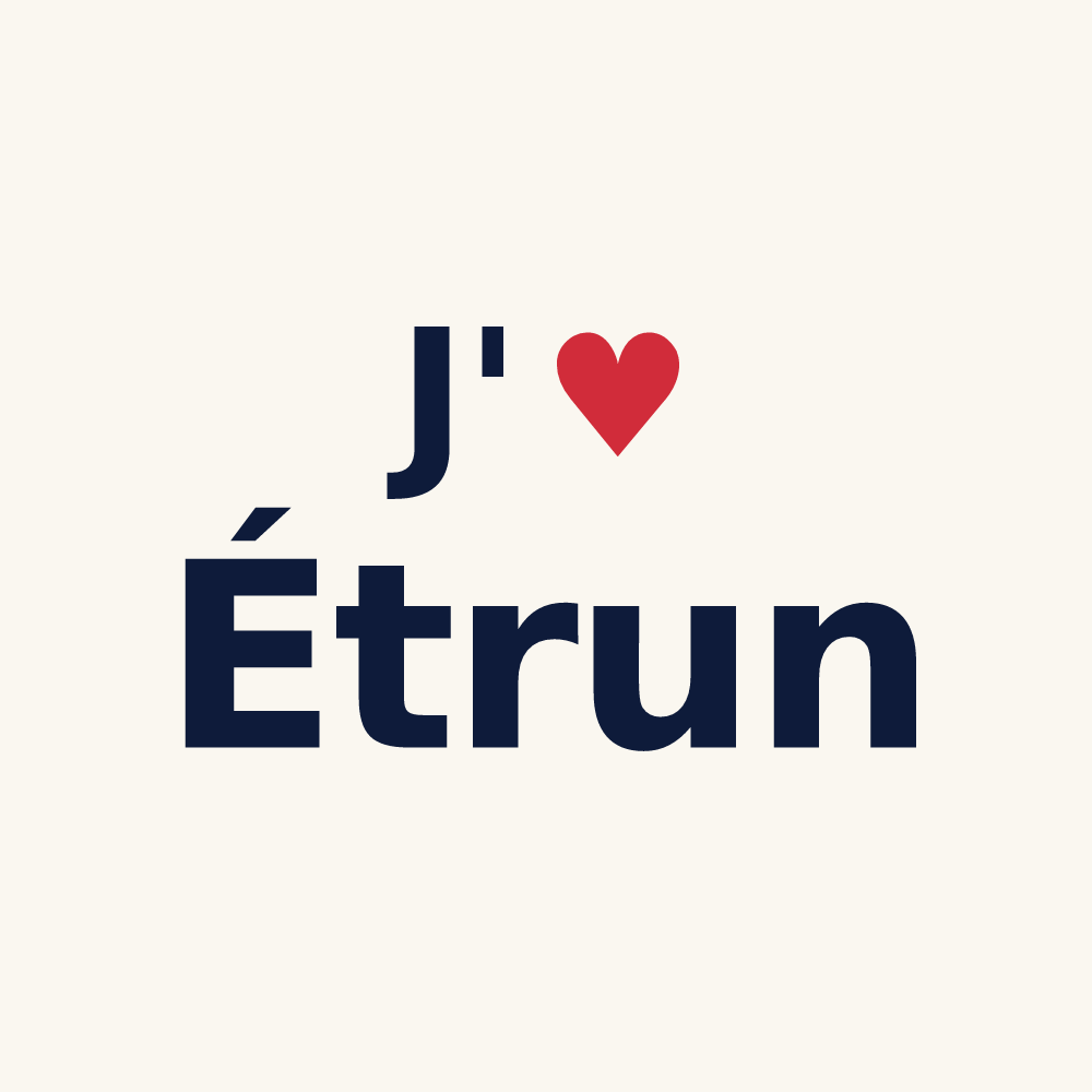 Tasse personnalisée Étrun — design J'aime Étrun