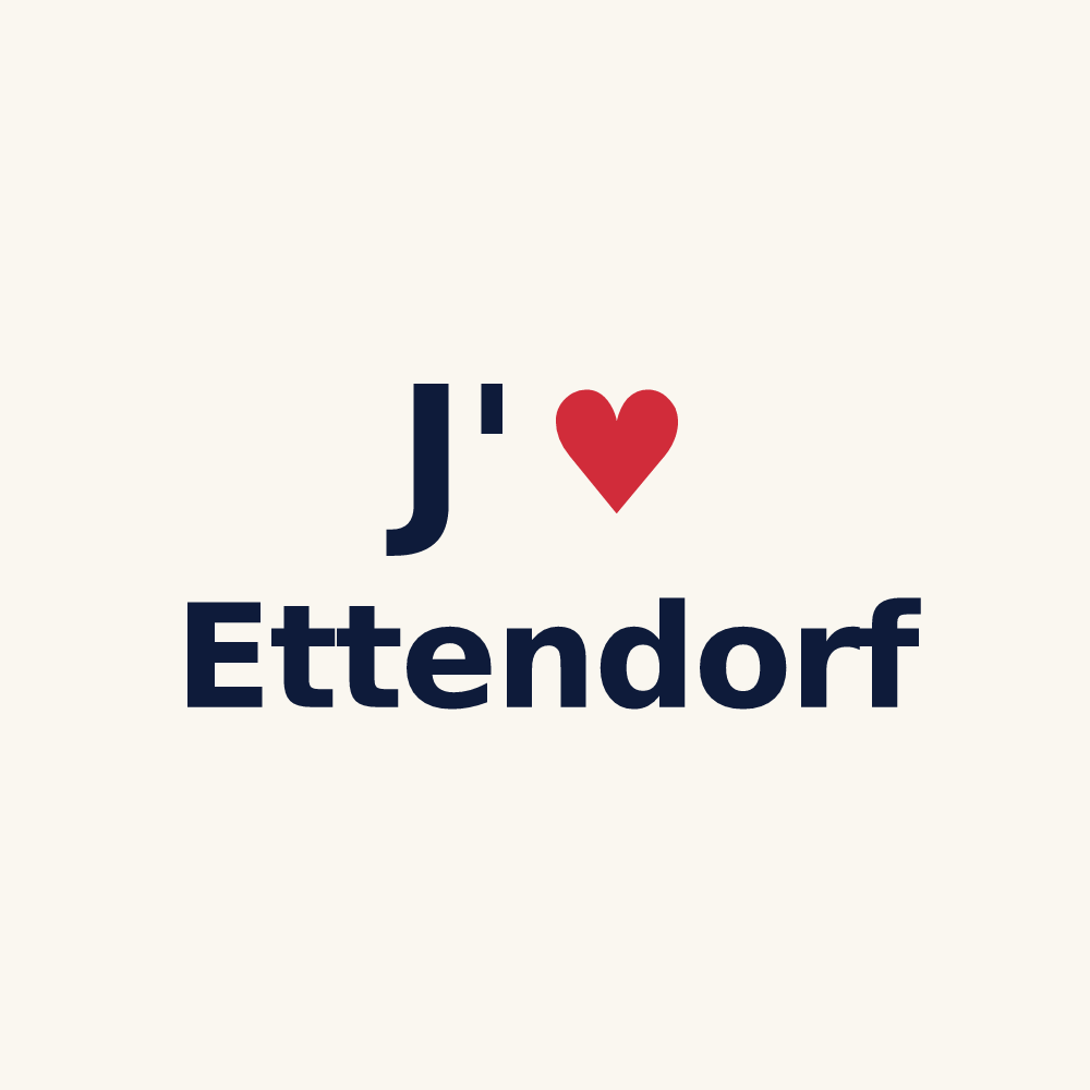 Tasse personnalisée Ettendorf — design J'aime Ettendorf