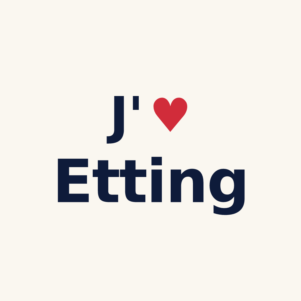 Tasse personnalisée Etting — design J'aime Etting