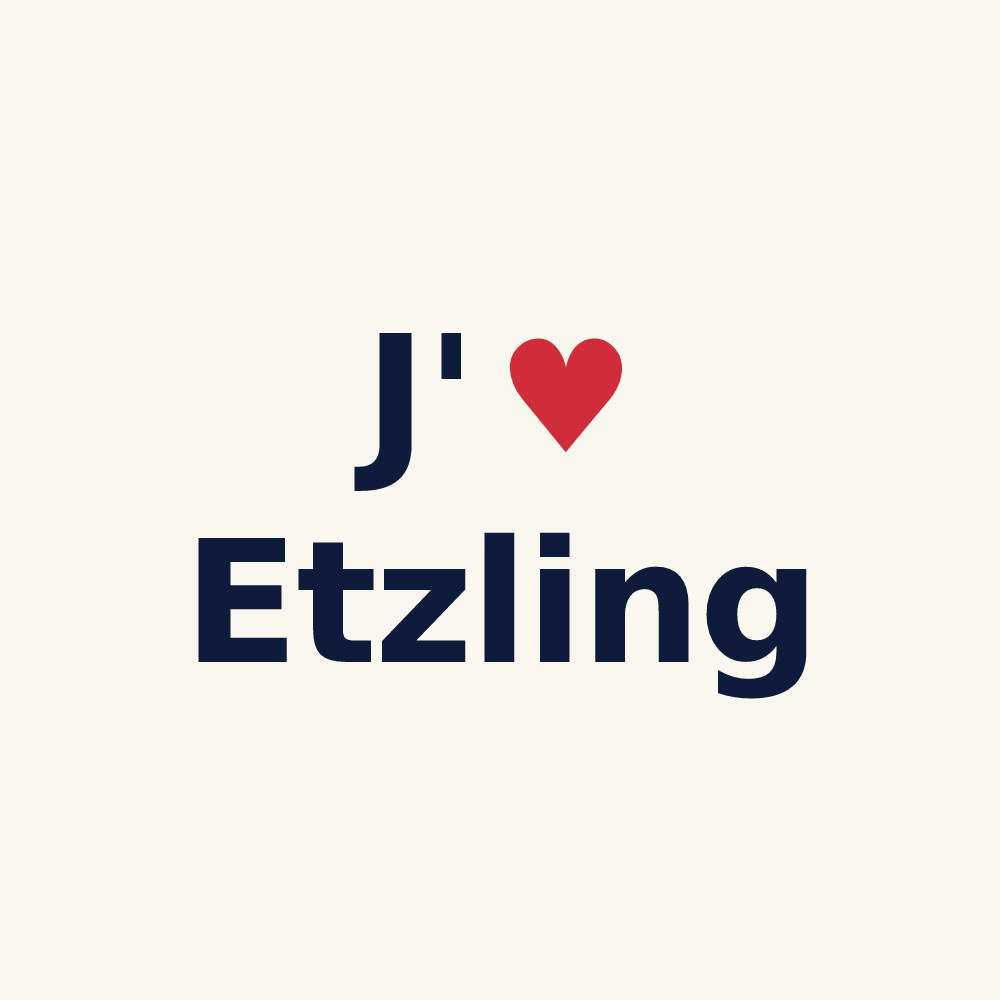 Tasse personnalisée Etzling — design J'aime Etzling