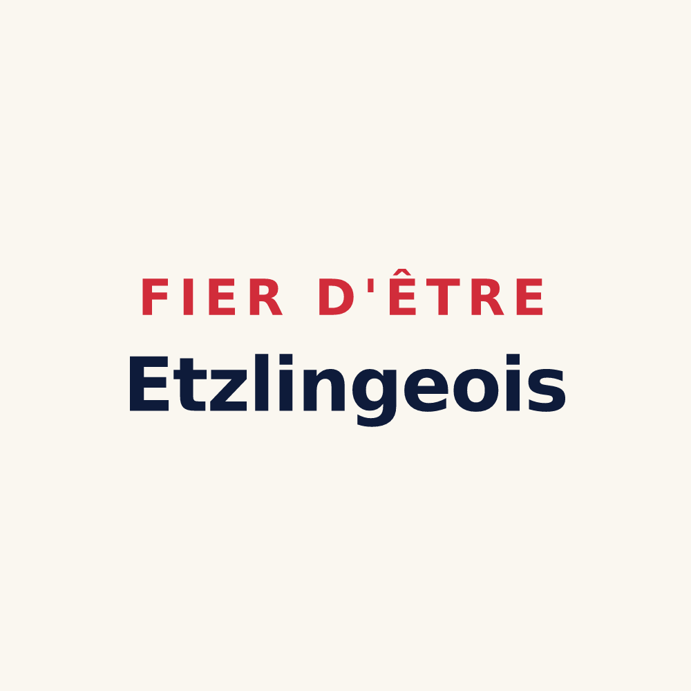 Tasse « Fier d'être Etzlingeois » — design pour Etzling