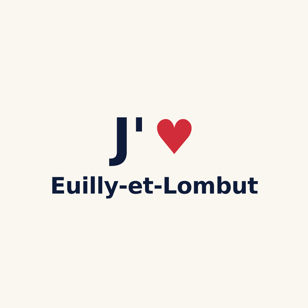Tasse personnalisée Euilly-et-Lombut — design J'aime Euilly-et-Lombut