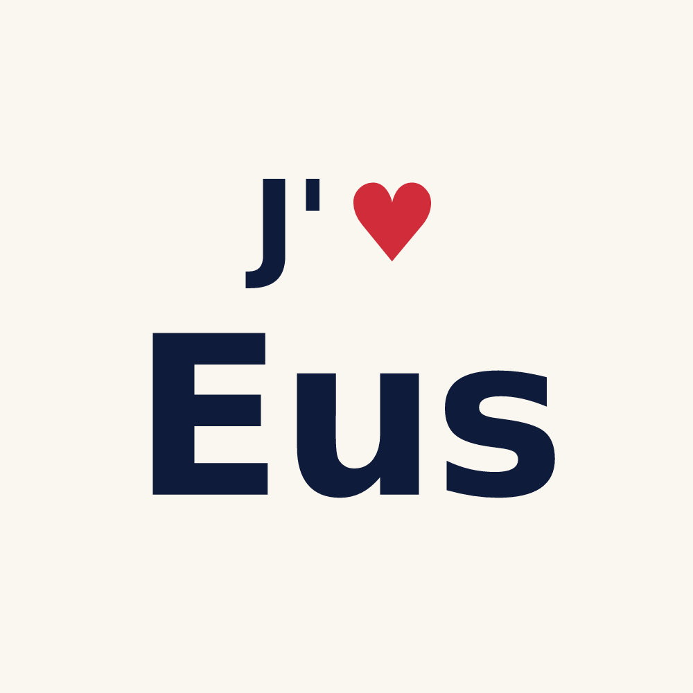 Tasse personnalisée Eus — design J'aime Eus