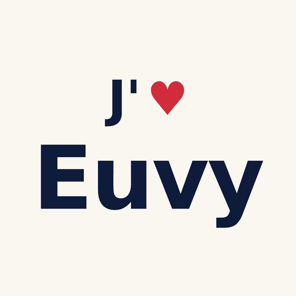 Tasse personnalisée Euvy — design J'aime Euvy