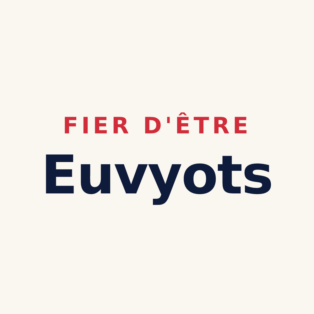 Tasse « Fier d'être Euvyots » — design pour Euvy