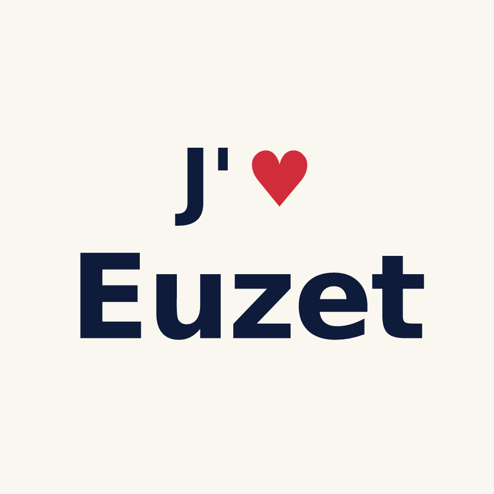 Tasse personnalisée Euzet — design J'aime Euzet