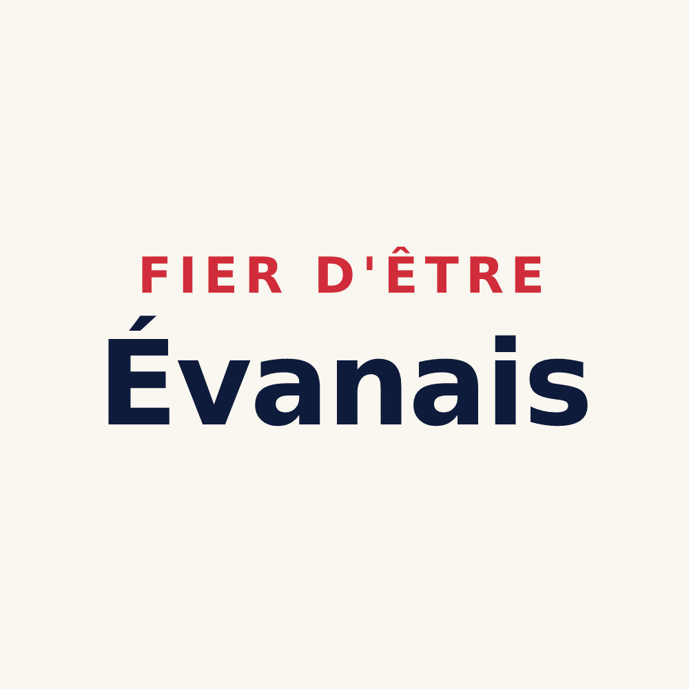 Tasse « Fier d'être Évanais » — design pour Évans