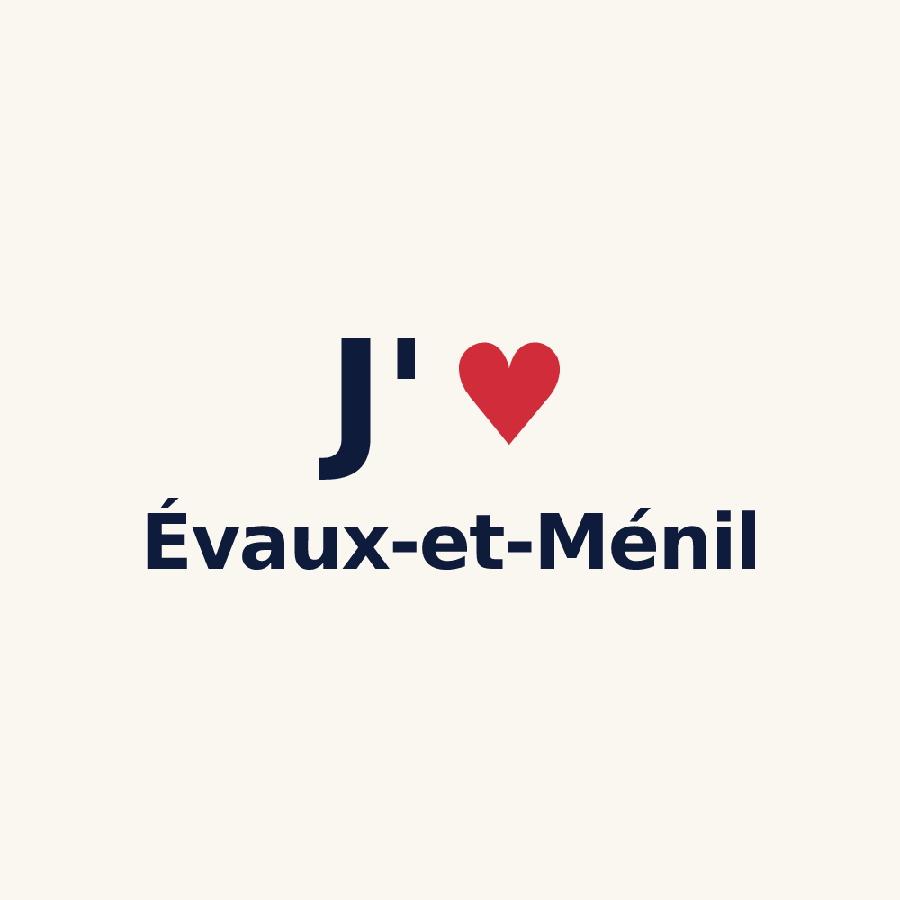 Tasse personnalisée Évaux-et-Ménil — design « J'aime Évaux-et-Ménil » imprimé sur la tasse