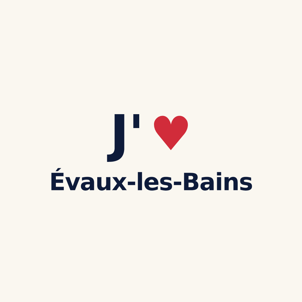 Tasse personnalisée Évaux-les-Bains — design J'aime Évaux-les-Bains