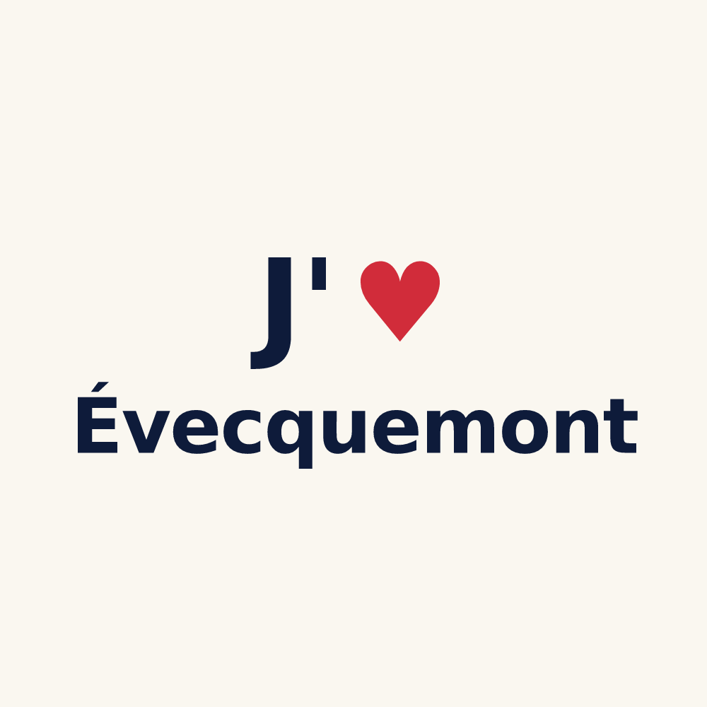 Tasse personnalisée Évecquemont — design J'aime Évecquemont