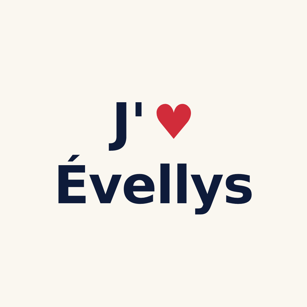 Tasse personnalisée Évellys — design J'aime Évellys
