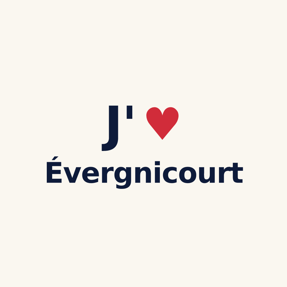 Tasse personnalisée Évergnicourt — design J'aime Évergnicourt