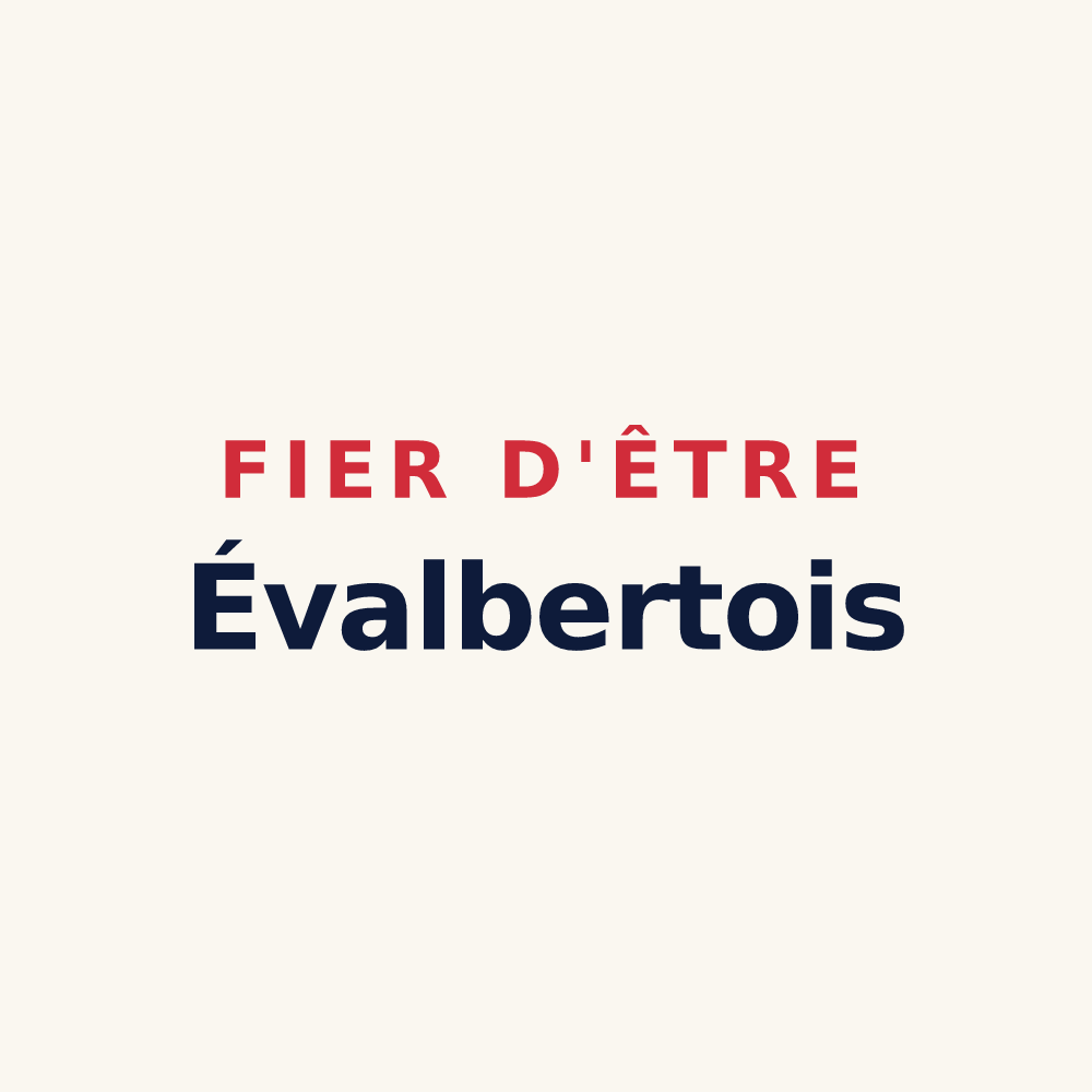 Tasse « Fier d'être Évalbertois » — design pour Évette-Salbert