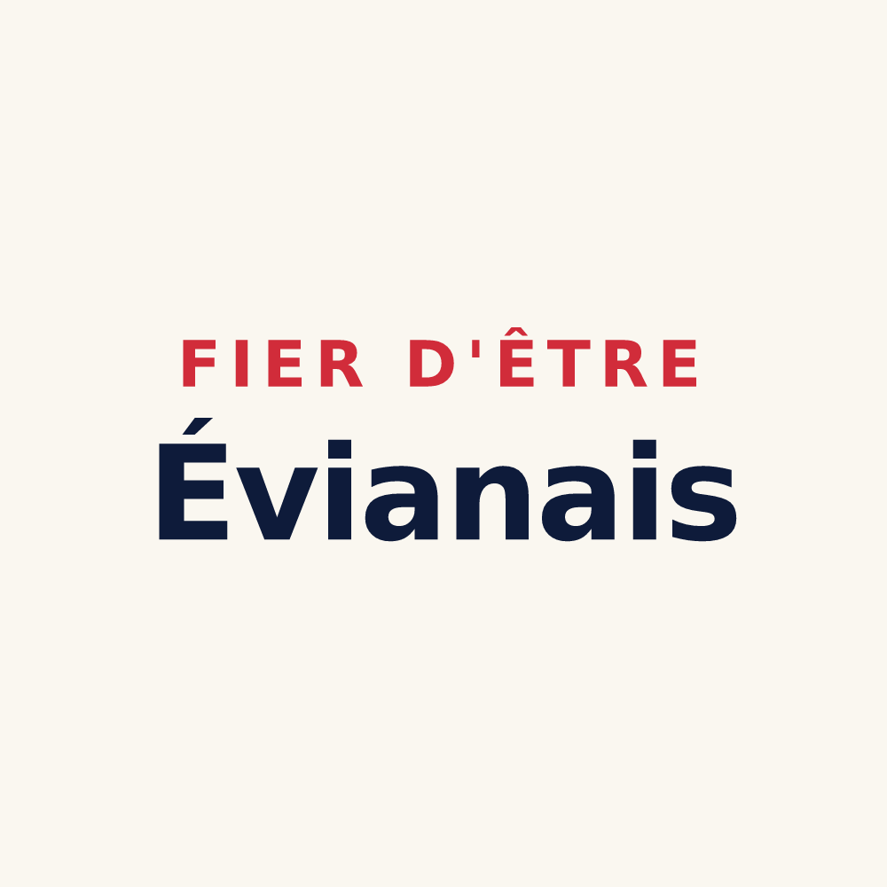 Tasse « Fier d'être Évianais » — design pour Évian-les-Bains