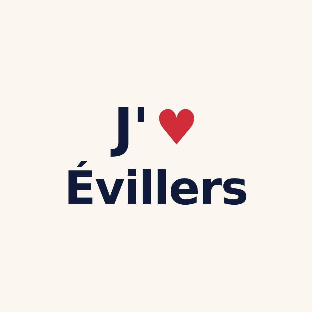 Tasse personnalisée Évillers — design J'aime Évillers