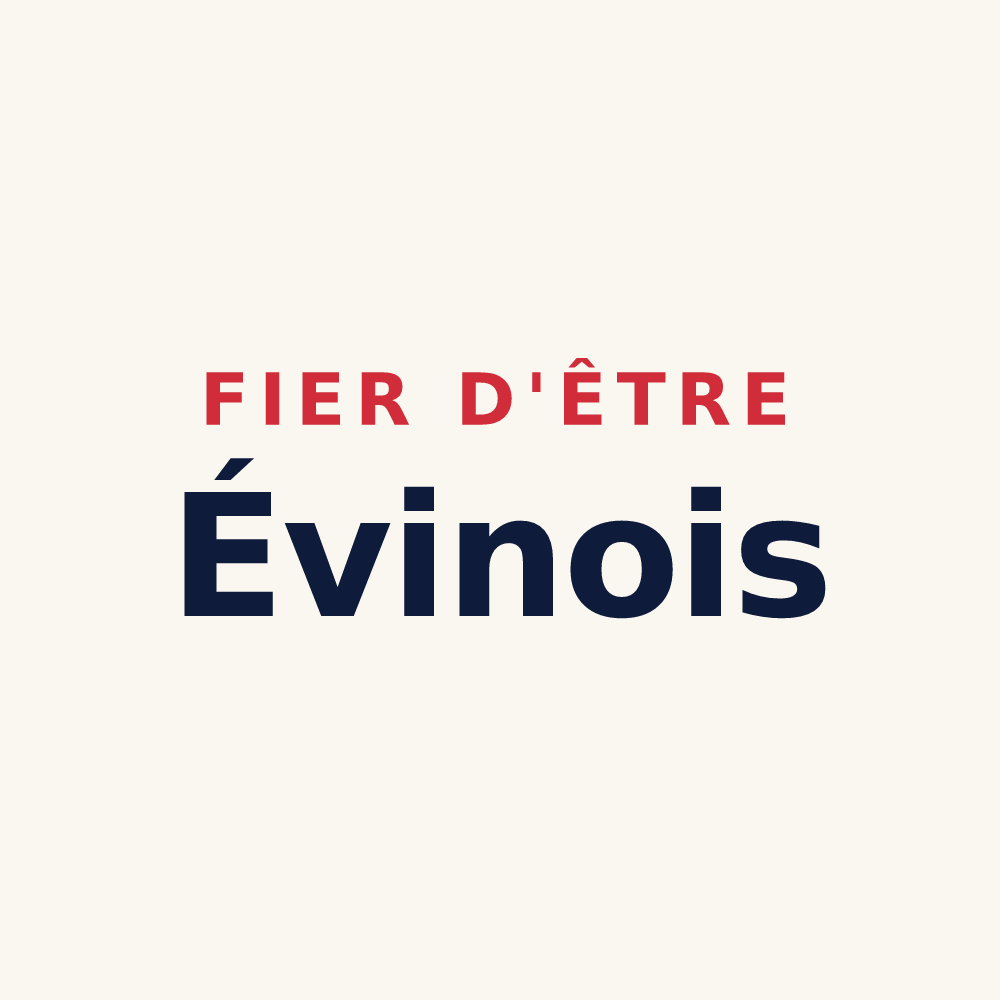 Tasse « Fier d'être Évinois » — design pour Évin-Malmaison