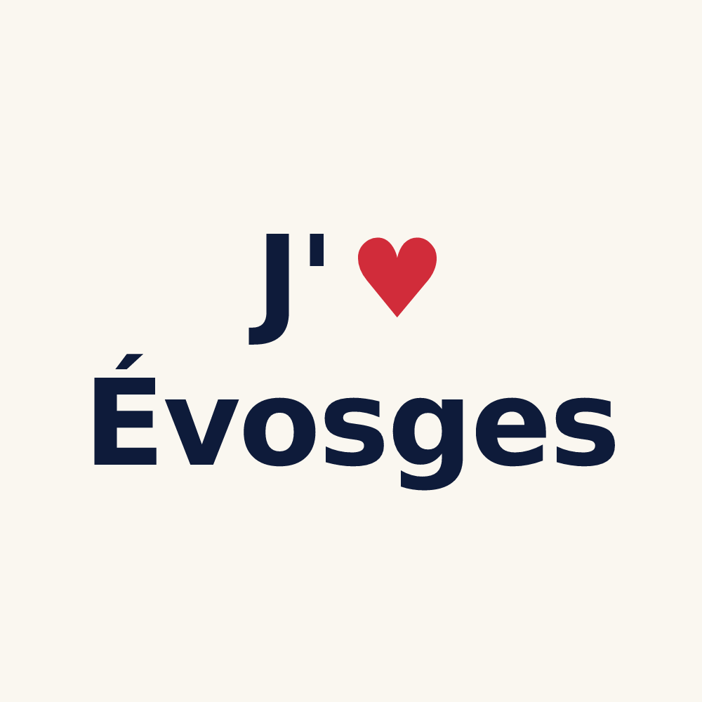 Tasse personnalisée Évosges — design J'aime Évosges