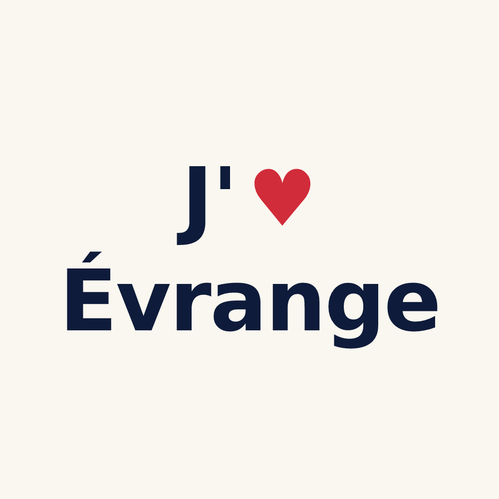 Tasse personnalisée Évrange — design J'aime Évrange