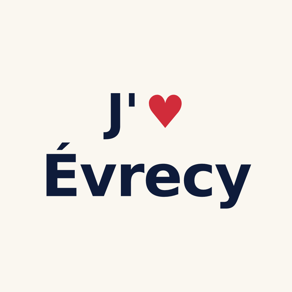 Tasse personnalisée Évrecy — design J'aime Évrecy