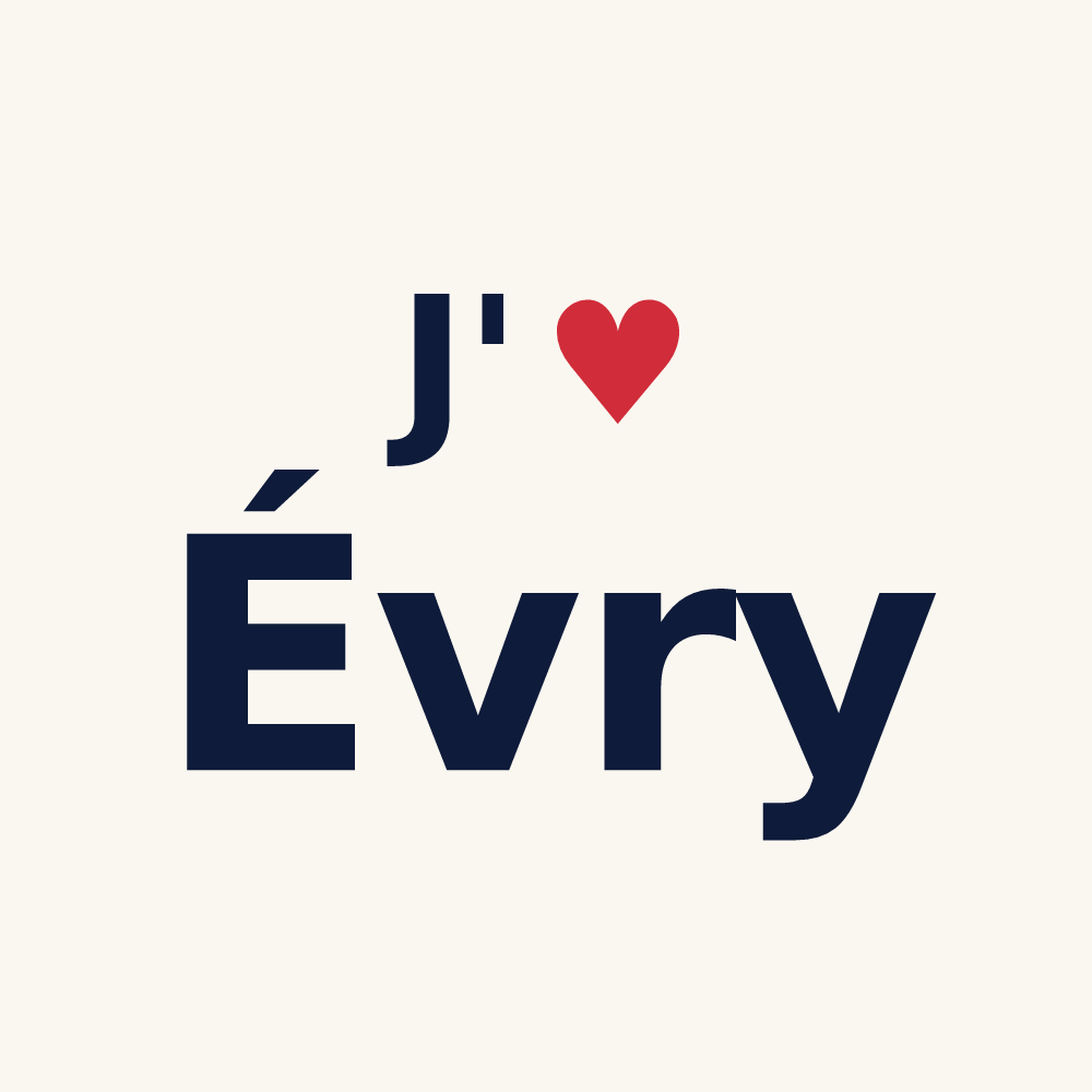 Tasse personnalisée Évry — design « J'aime Évry » imprimé sur la tasse