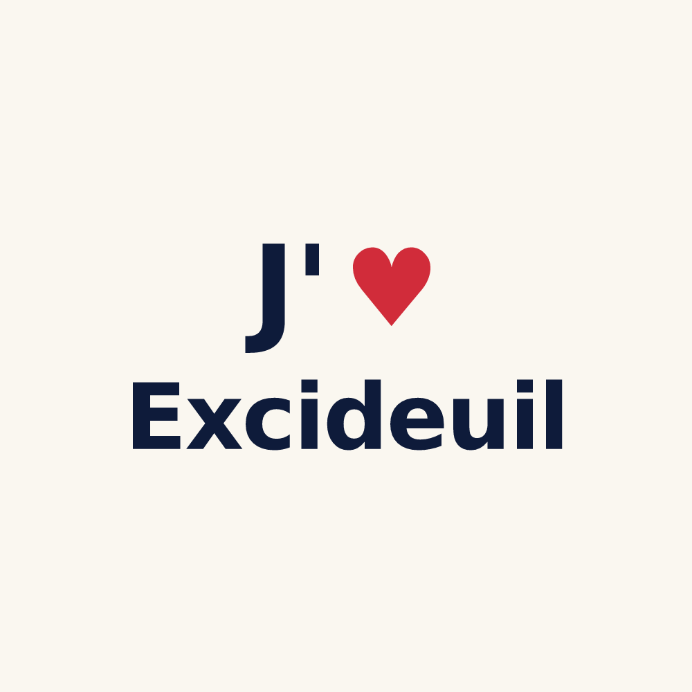 Tasse personnalisée Excideuil — design J'aime Excideuil