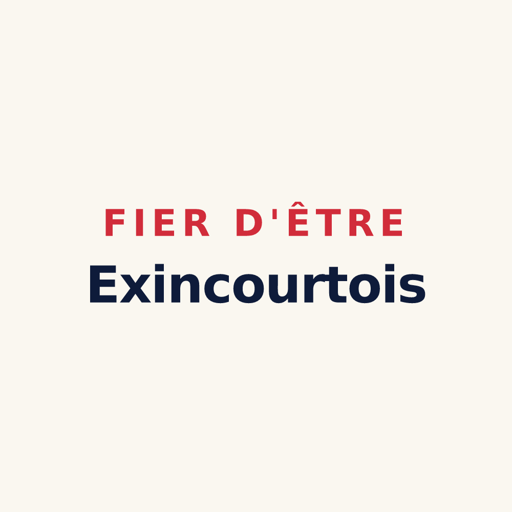 Tasse « Fier d'être Exincourtois » — design pour Exincourt