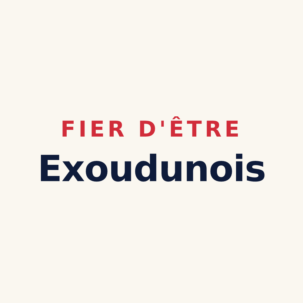 Tasse « Fier d'être Exoudunois » — design pour Exoudun