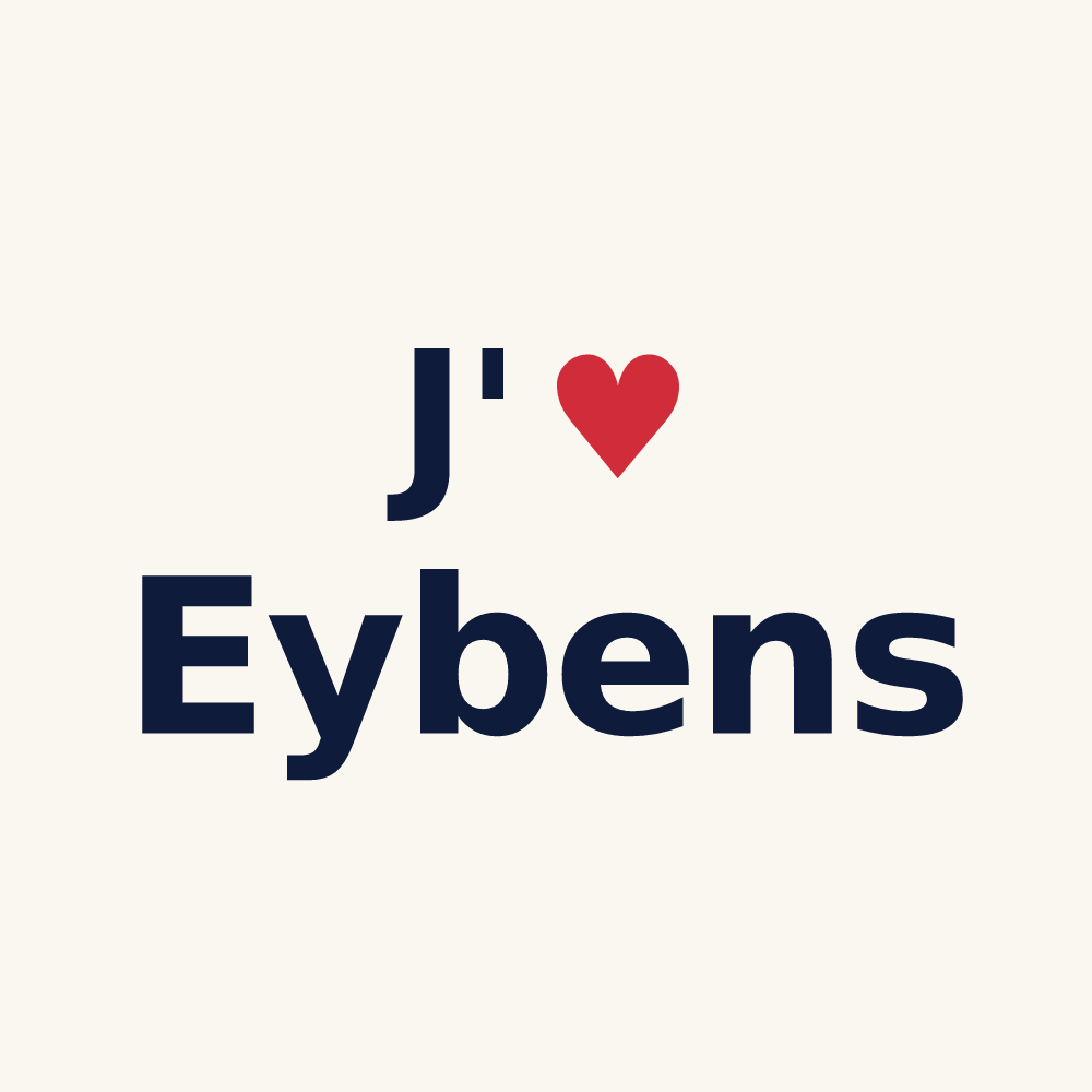 Tasse personnalisée Eybens — design J'aime Eybens