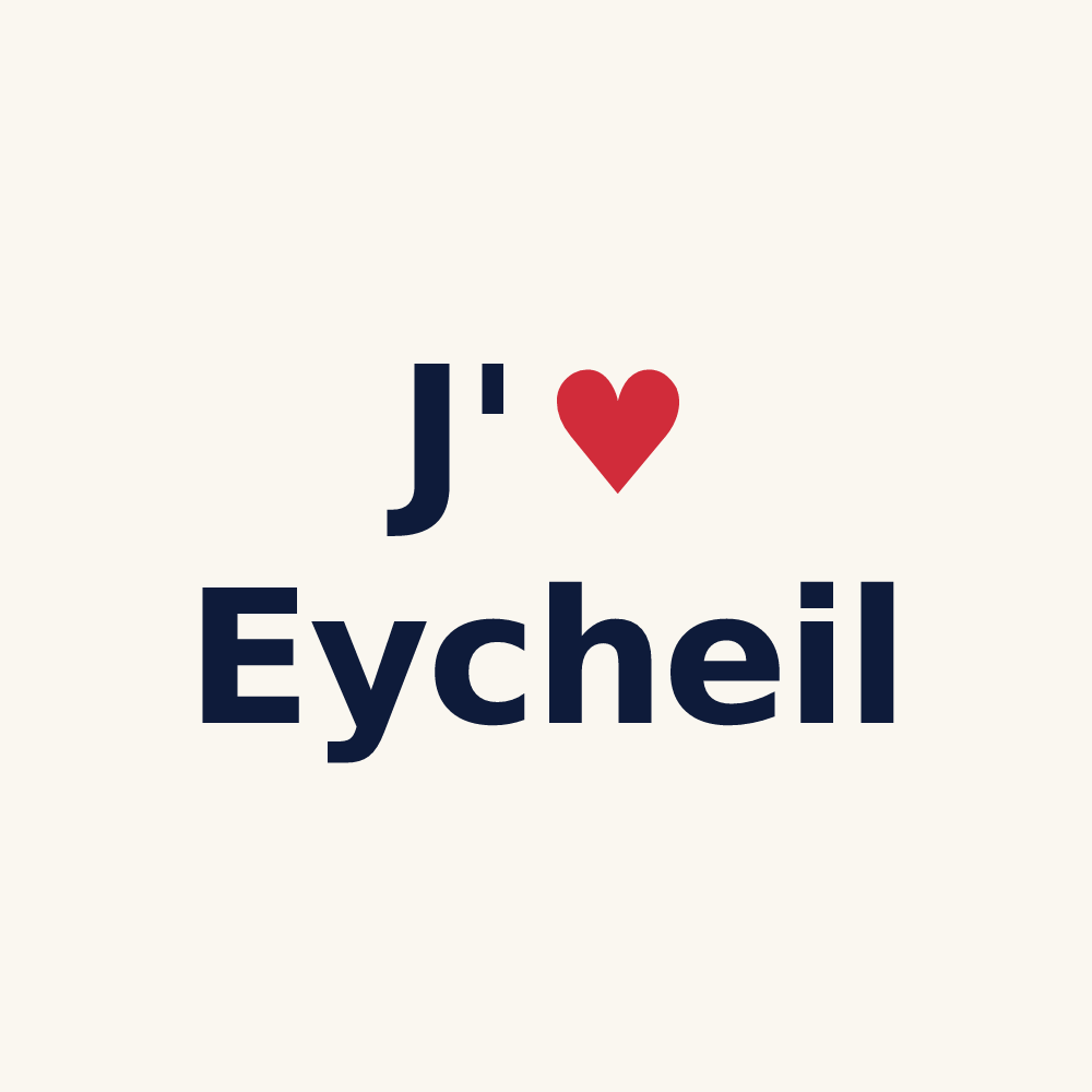 Tasse personnalisée Eycheil — design J'aime Eycheil