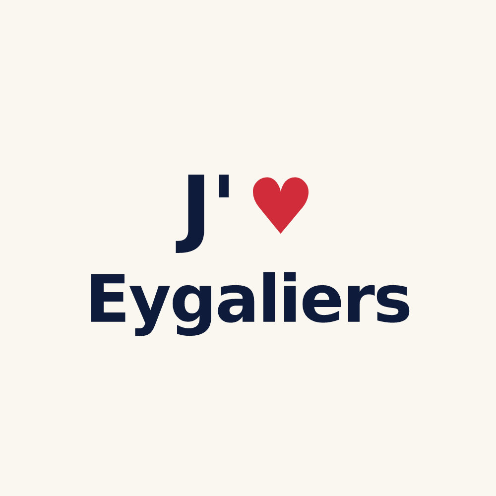 Tasse personnalisée Eygaliers — design « J'aime Eygaliers » imprimé sur la tasse