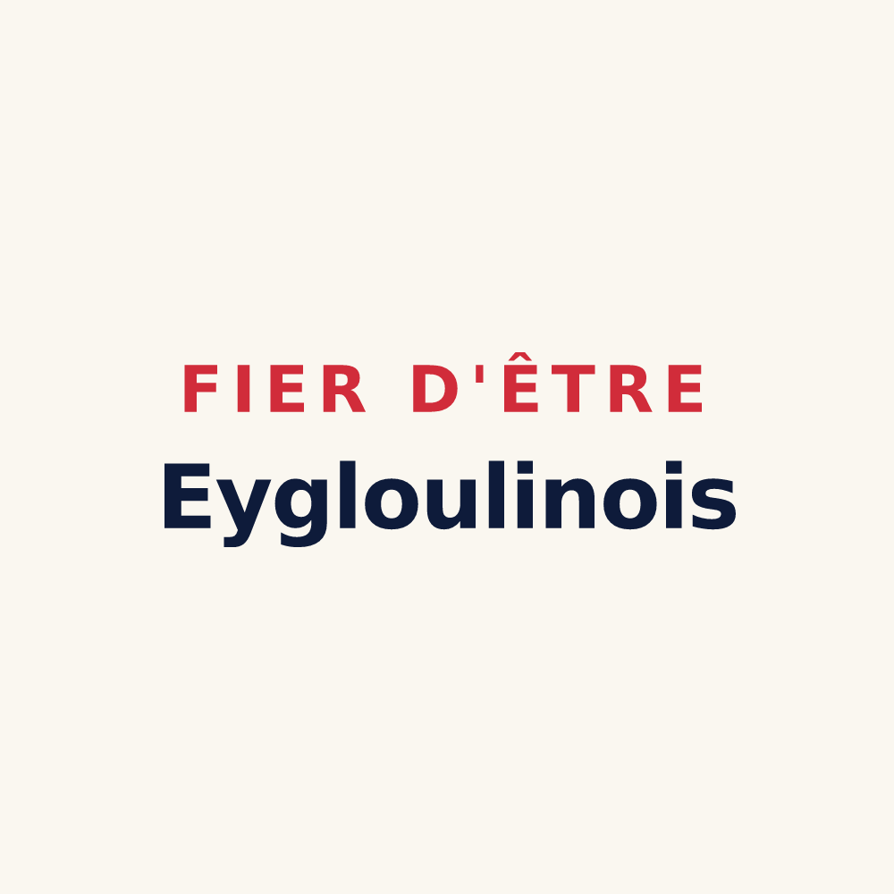 Tasse « Fier d'être Eygloulinois » — design pour Eygluy-Escoulin