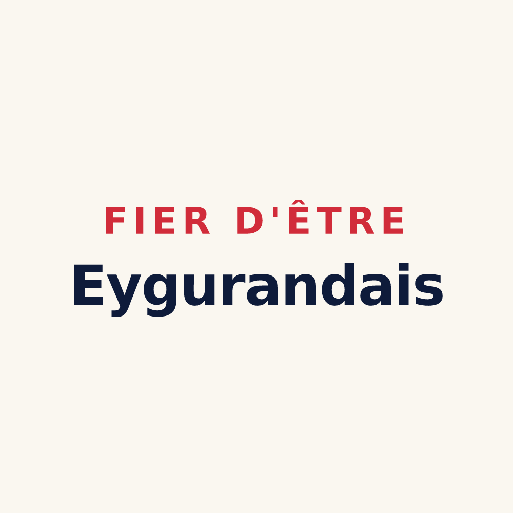 Tasse « Fier d'être Eygurandais » — design pour Eygurande