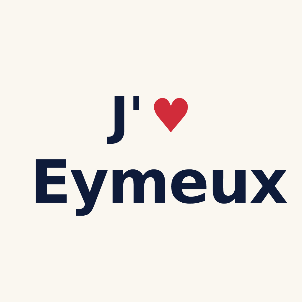 Tasse personnalisée Eymeux — design J'aime Eymeux