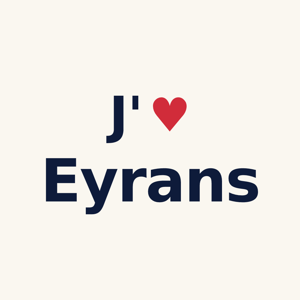 Tasse personnalisée Eyrans — design J'aime Eyrans