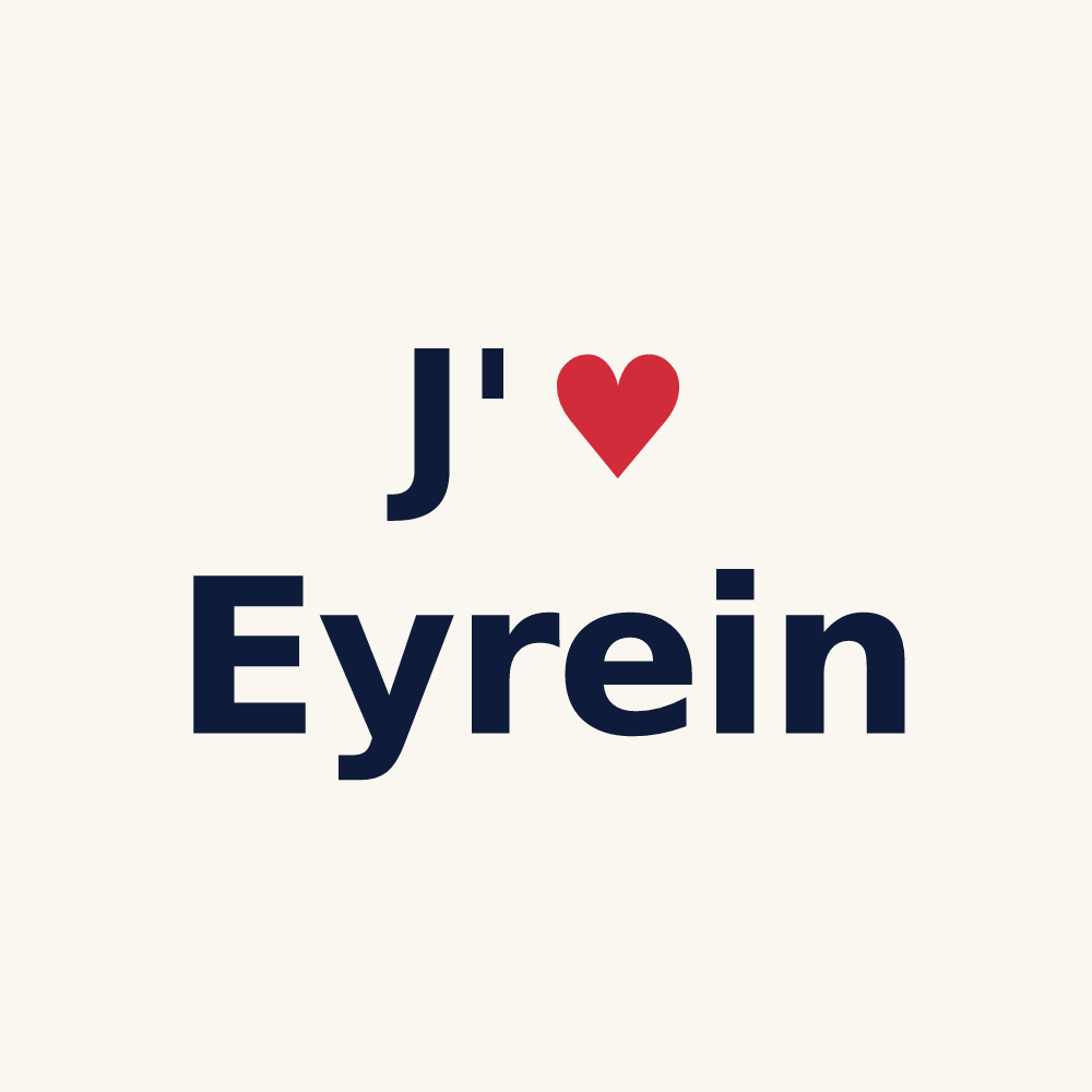 Tasse personnalisée Eyrein — design J'aime Eyrein