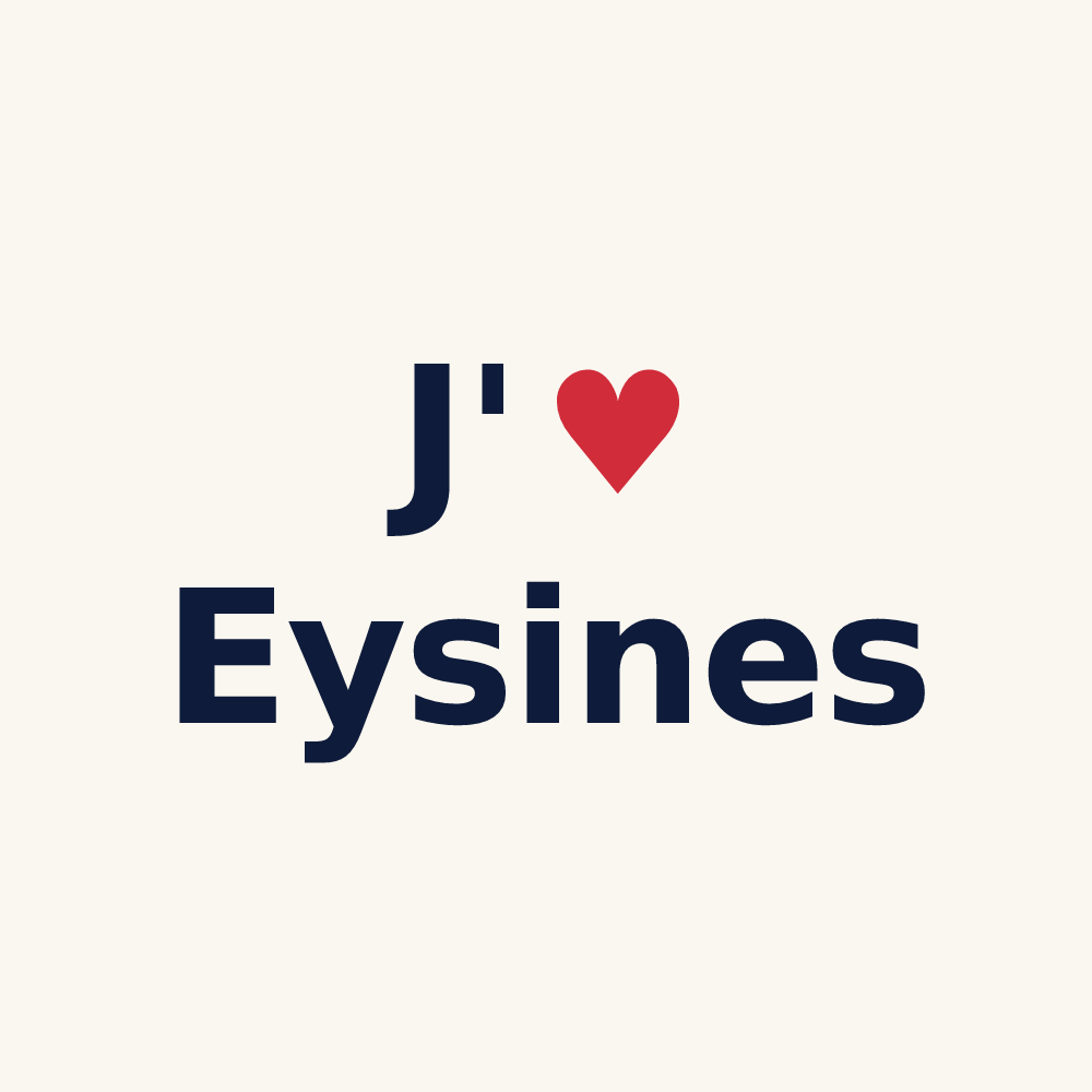 Tasse personnalisée Eysines — design J'aime Eysines