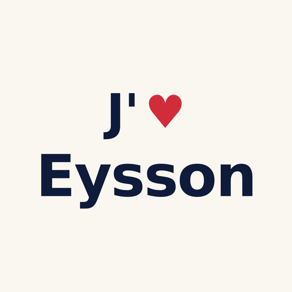 Tasse personnalisée Eysson — design J'aime Eysson