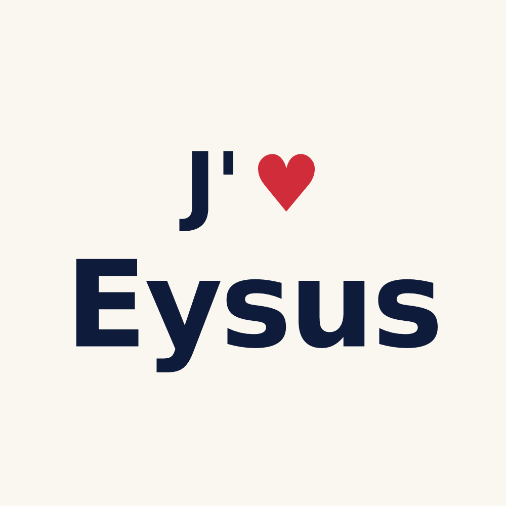 Tasse personnalisée Eysus — design J'aime Eysus