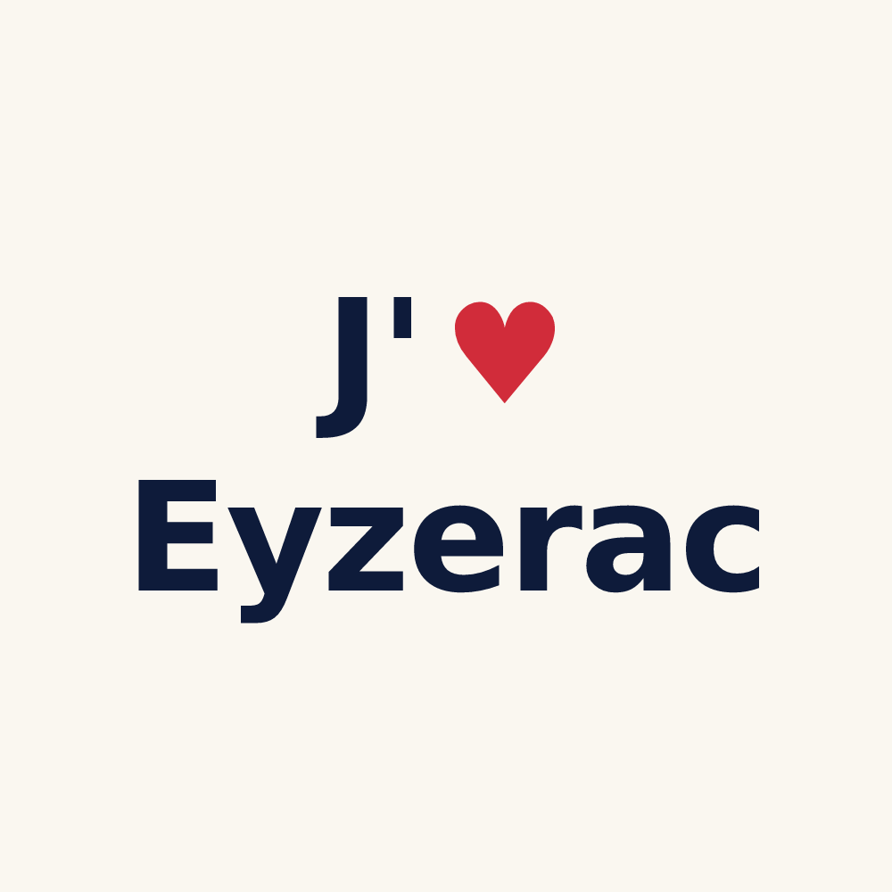 Tasse personnalisée Eyzerac — design J'aime Eyzerac