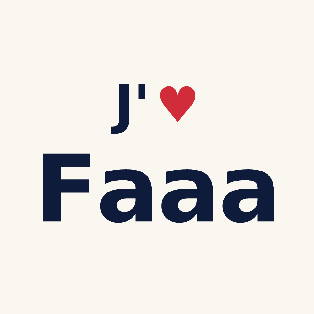 Tasse personnalisée Faaa — design J'aime Faaa